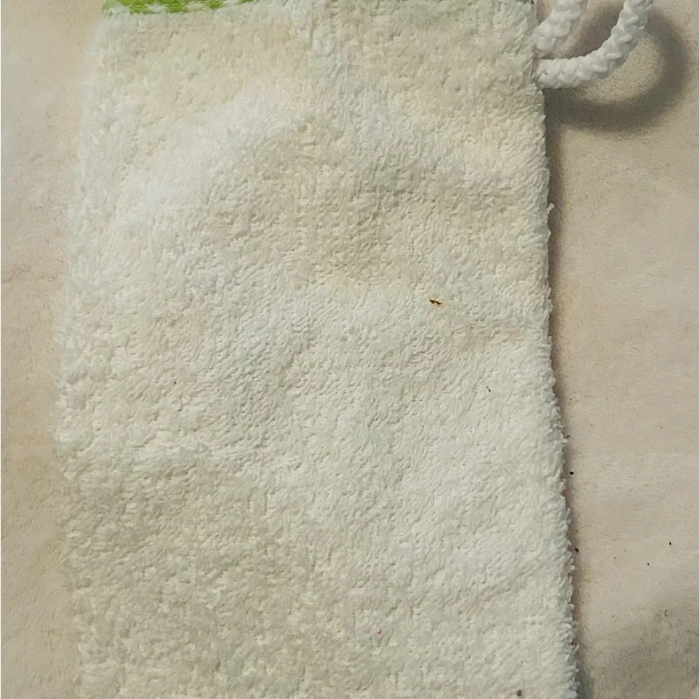 Floral Body Wash Glove Terrycloth Washcloth Hand Glove Vintage